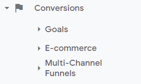 conversions in google analytics