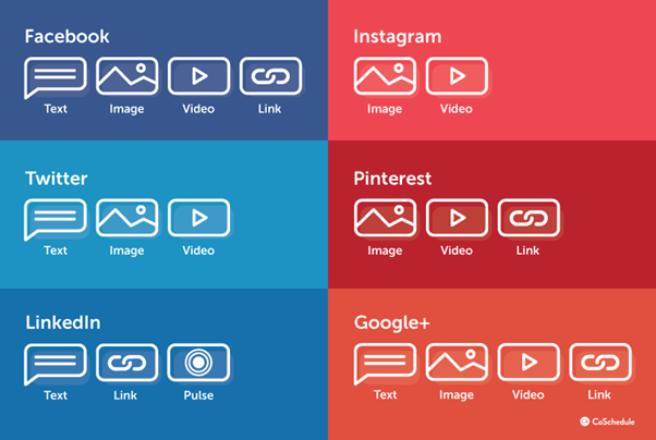 social media multimedia options