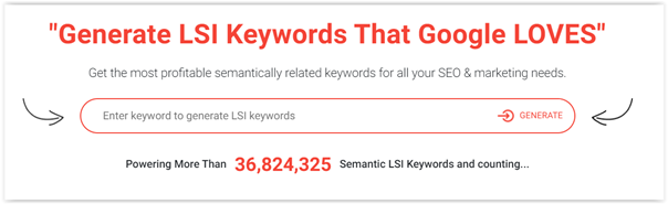 lsi keywords in seo tool