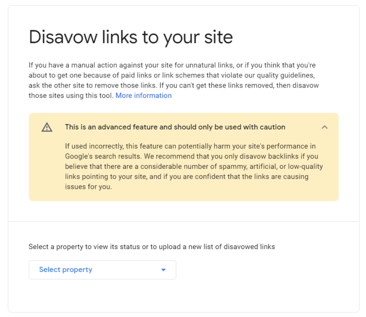 negative seo disavow links