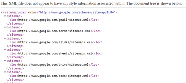 sitemap definition