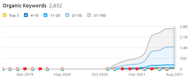 visibility french market seo process example