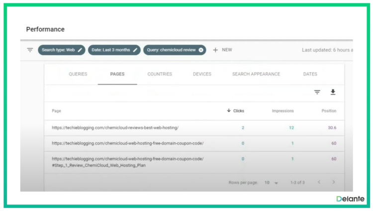 identifying striking distance keywords in google search console step 3