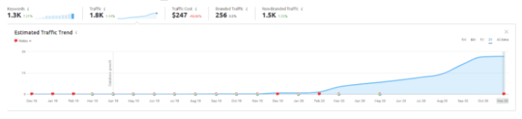 seo case study results visibility increase