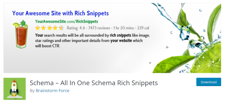 Wordpress plugins all in one schema rich snippets