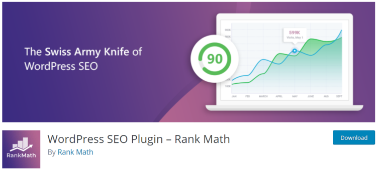 rank math wordpress plugins