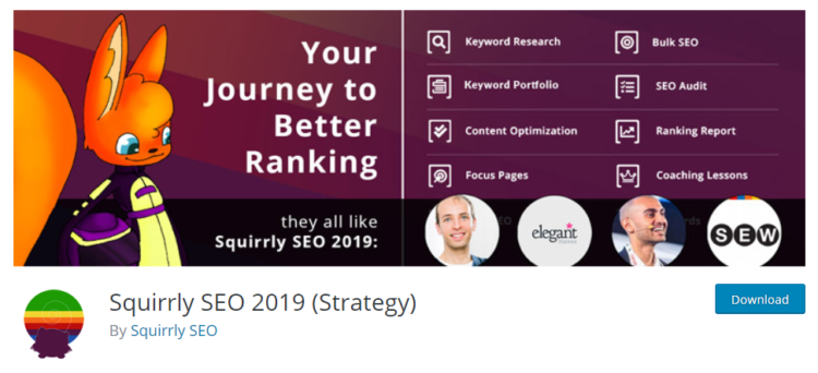 Wordpress plugins squirrly SEO